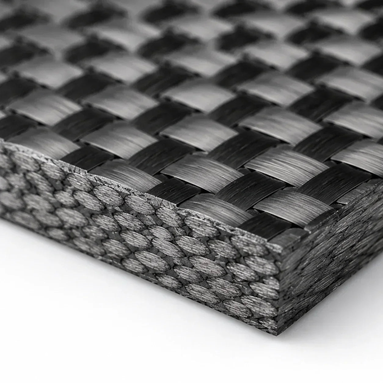 Close-up view of T700 carbon fiber composite weave structure showing the layered material technology used in lightweight e-bike frames