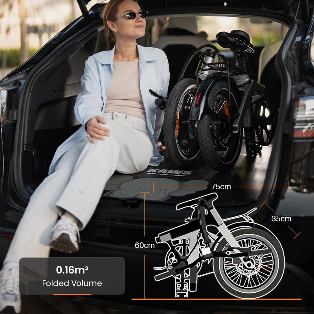 Aero 16: Ultralight Carbon Fiber Foldable E-bike