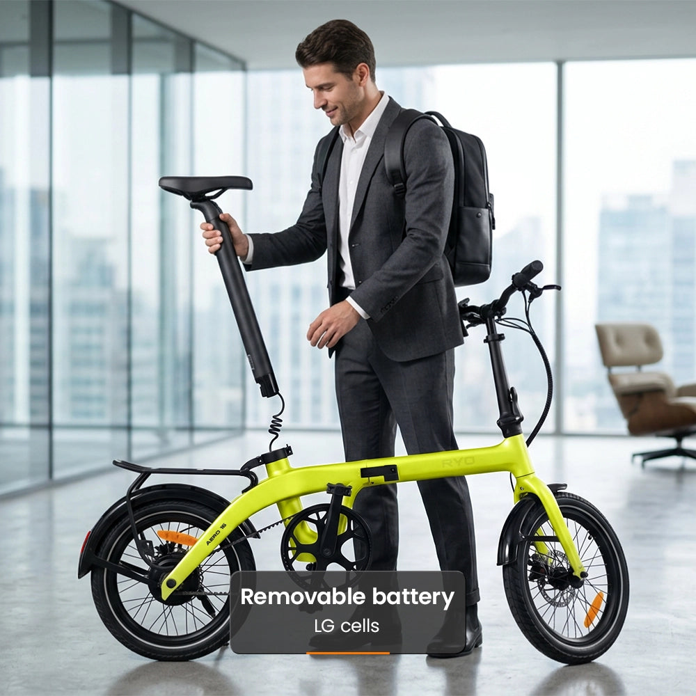 Aero 16: Ultralight Carbon Fiber Foldable E-bike
